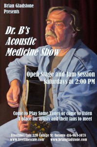 Dr. B's Acoustic Medicine Show Resumes Saturday Jan 10